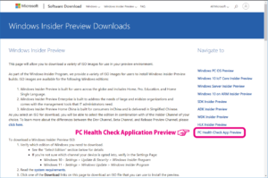 PC Health Check Application Preview