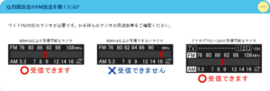 四国放送のFM放送を聴くには